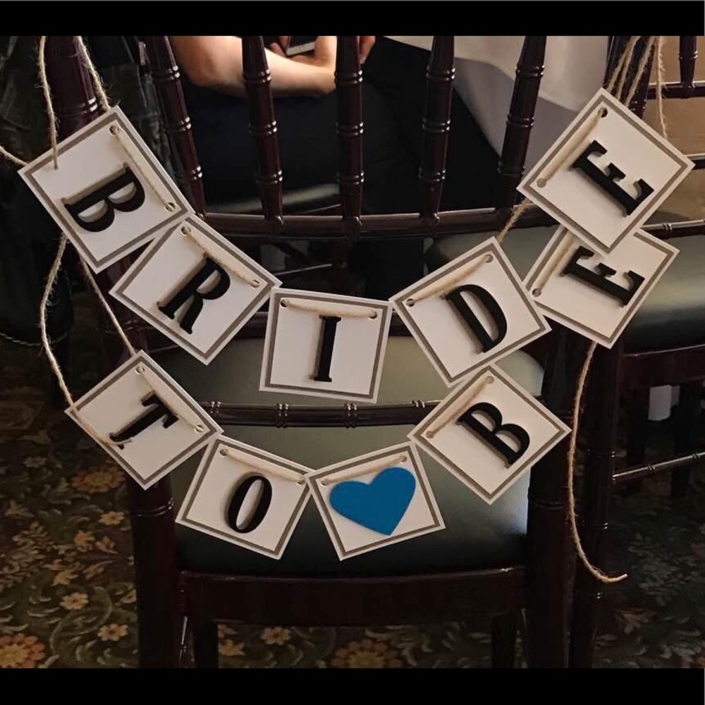 Wedding/wedding shower bride/groom to be banner